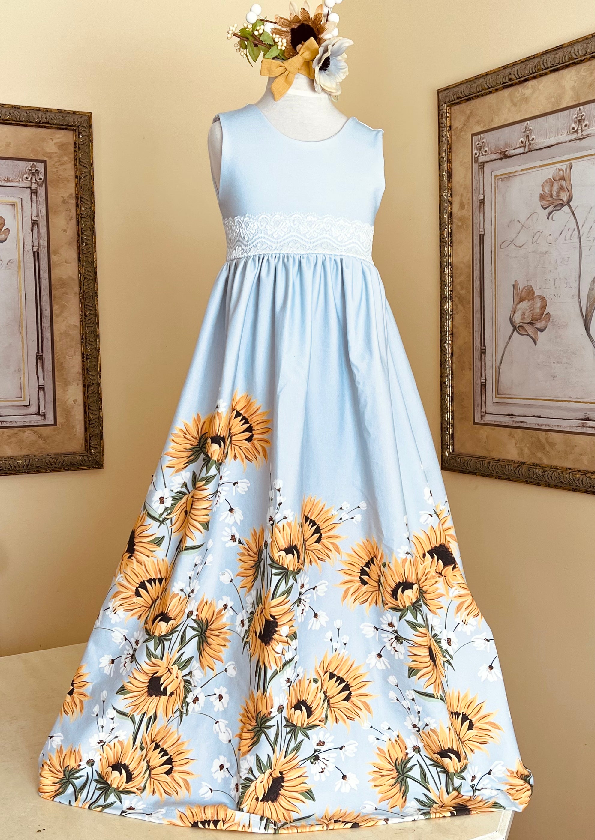 Sunflower Soiree Maxi Dress  Girlwithatwirl