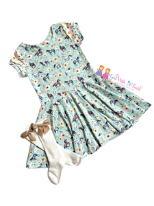 Pony Floral Twirl Dress